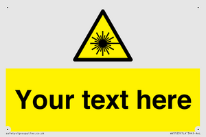 Custom Laser Hazard Sign